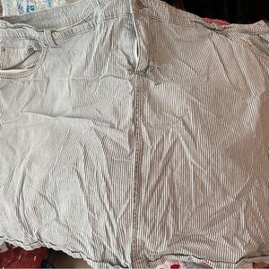 Striped Blue and White Skort